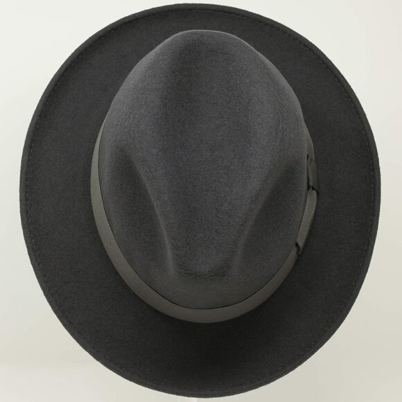Lightweight Fedora - 100% Wool Felt - Crushable for Travel - Water Resistant - S - Picture 5 of 7